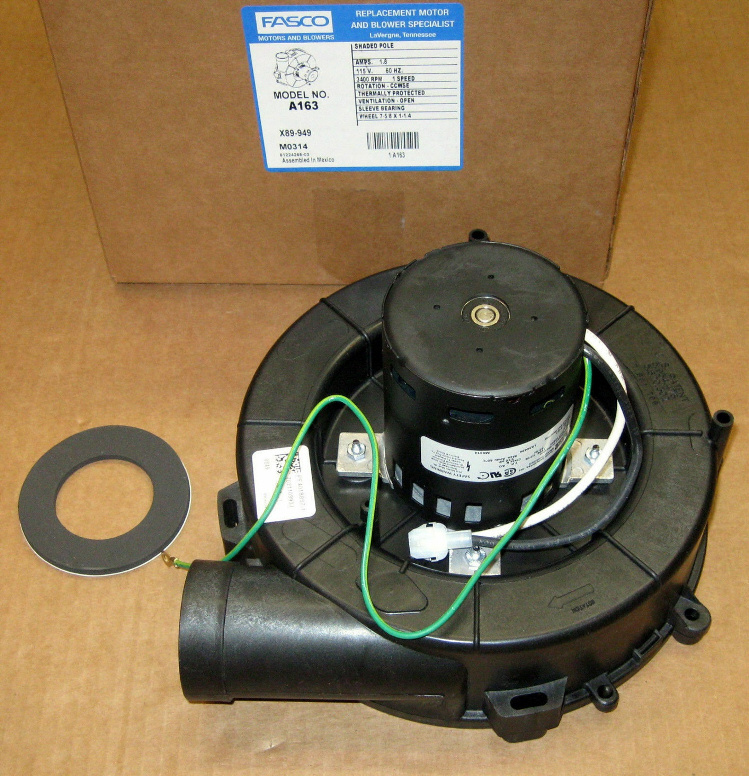 Fasco A163 Draft Inducer Blower Motor